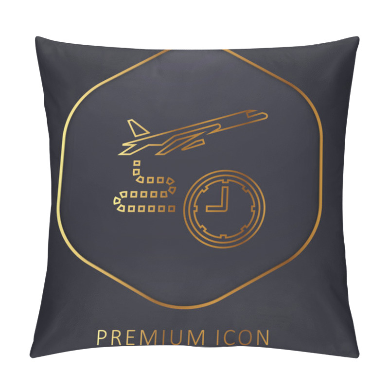 Personality  Boarding Golden Line Premium Logo Or Icon Pillow Covers