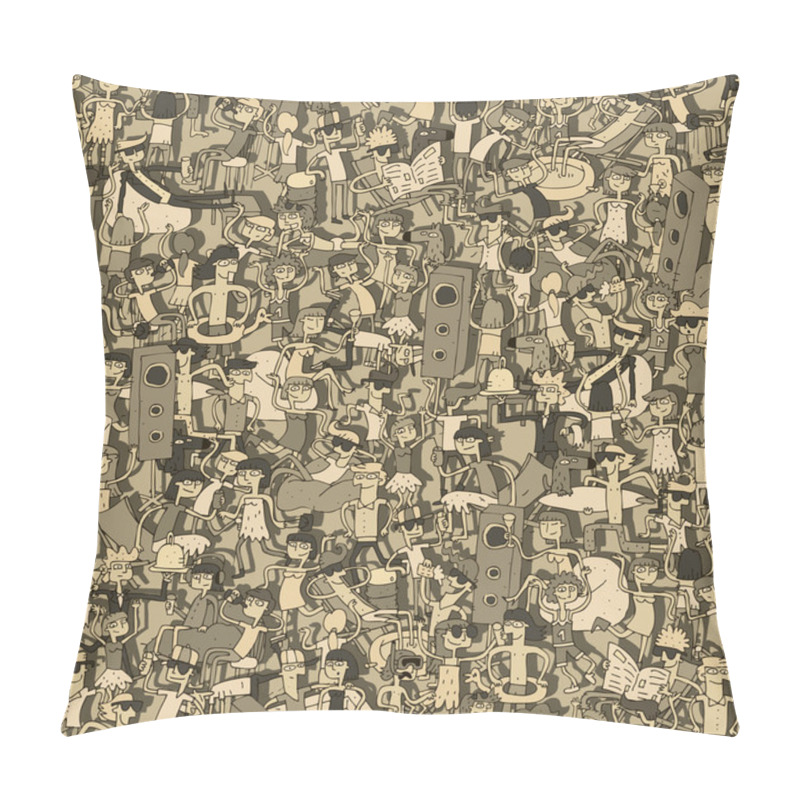 Personality  Dance Party Seamless Pattern  Pillow Covers