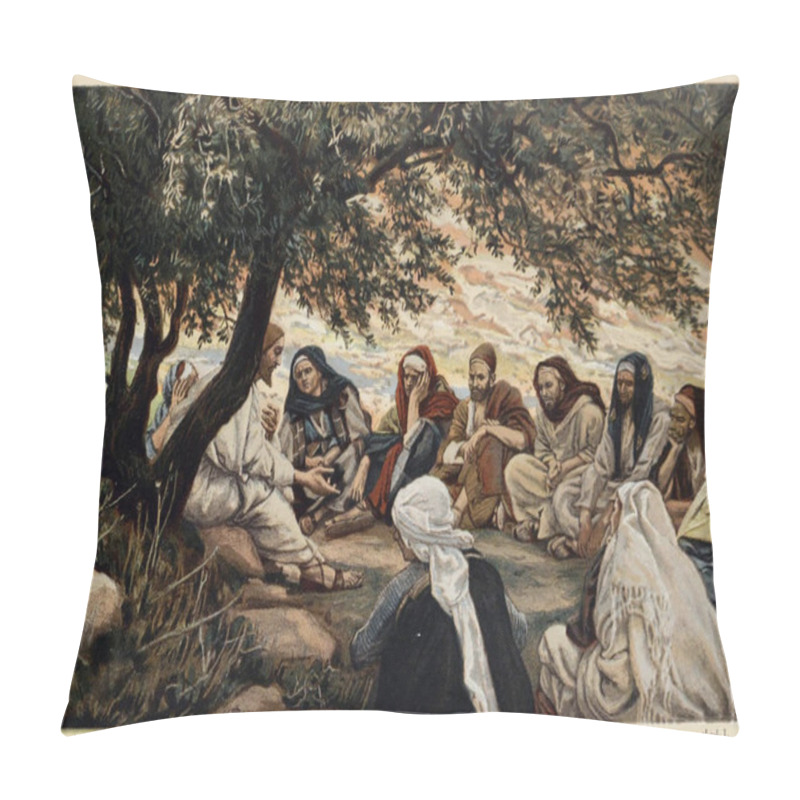 Personality  Christian Illustration. Old Image Pillow Covers