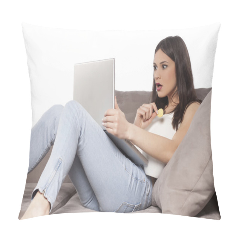 Personality  Suprised Woman Pillow Covers