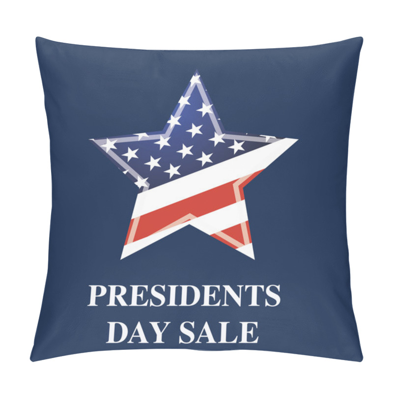 Personality  Presidents Day Sale With American Flag On The Star Pillow Covers