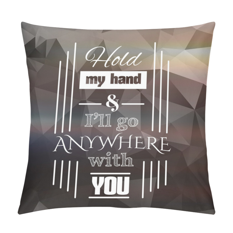 Personality  Quote Typographical Background Pillow Covers