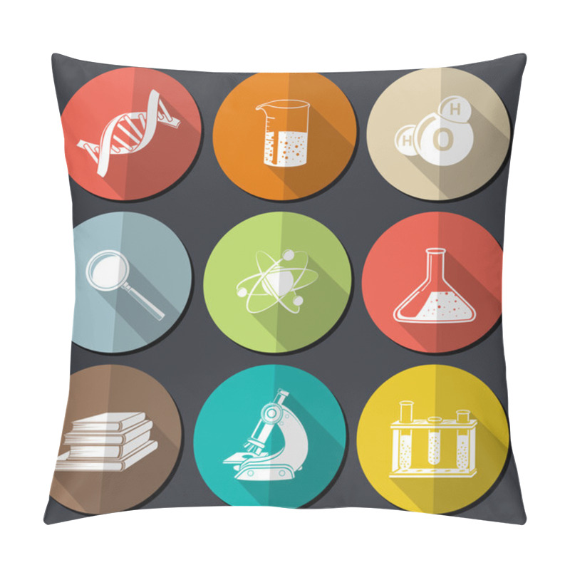 Personality  Science Symbols Flat Pillow Covers