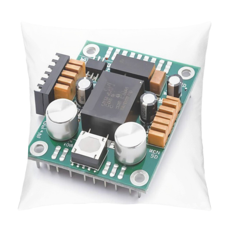 Personality  Buck Converter Isolated On A White Background Pillow Covers