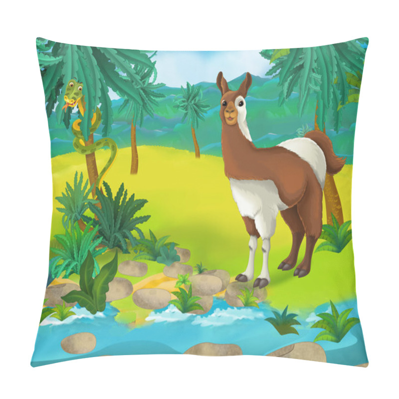 Personality  Cartoon Lama Pillow Covers