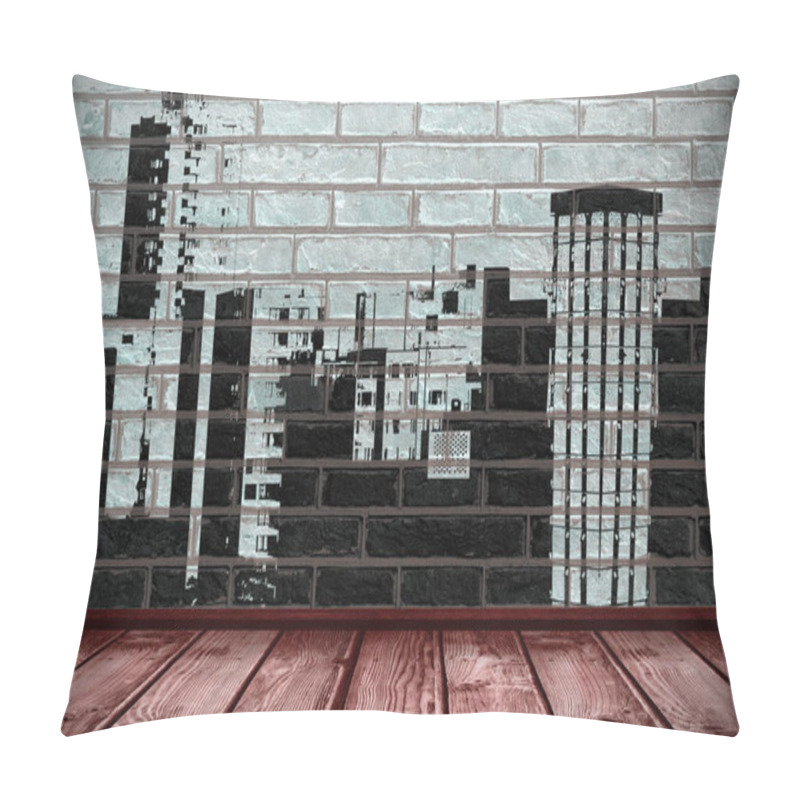 Personality  Digital Image Of Buildings Pillow Covers