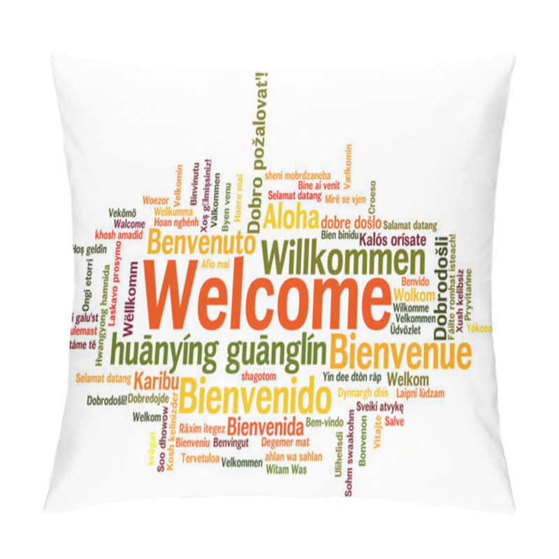 Personality  Welcome Phrase Words Cloud Concept Pillow Covers