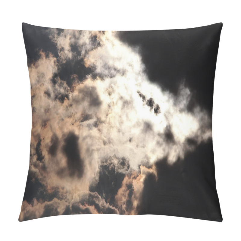 Personality  Moon Hidden By Clouds Pillow Covers