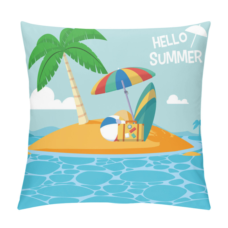 Personality  Its Summer Time Card Pillow Covers