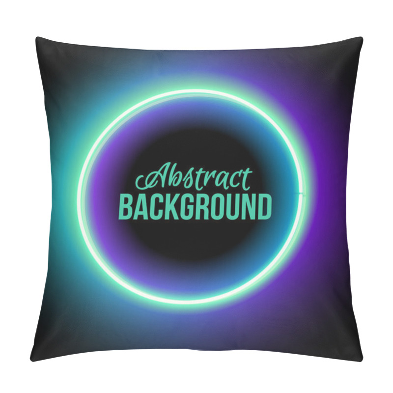 Personality  Lowing Electric Circle, Neon Lamp Pillow Covers