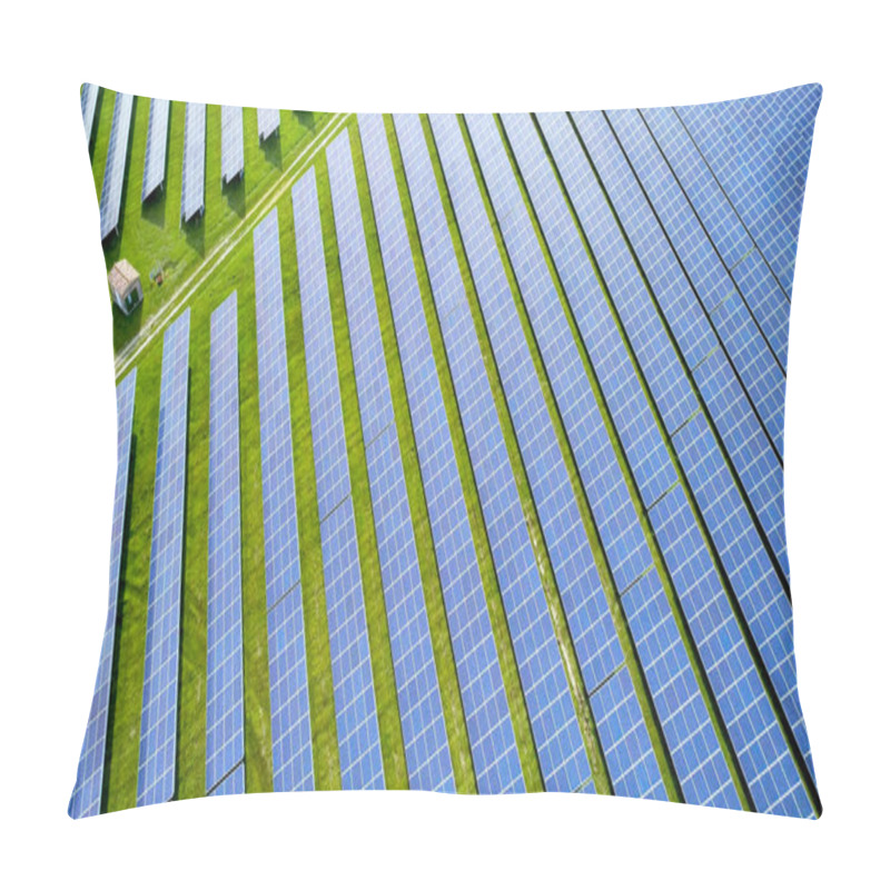 Personality  Solar Panels In Aerial View Pillow Covers