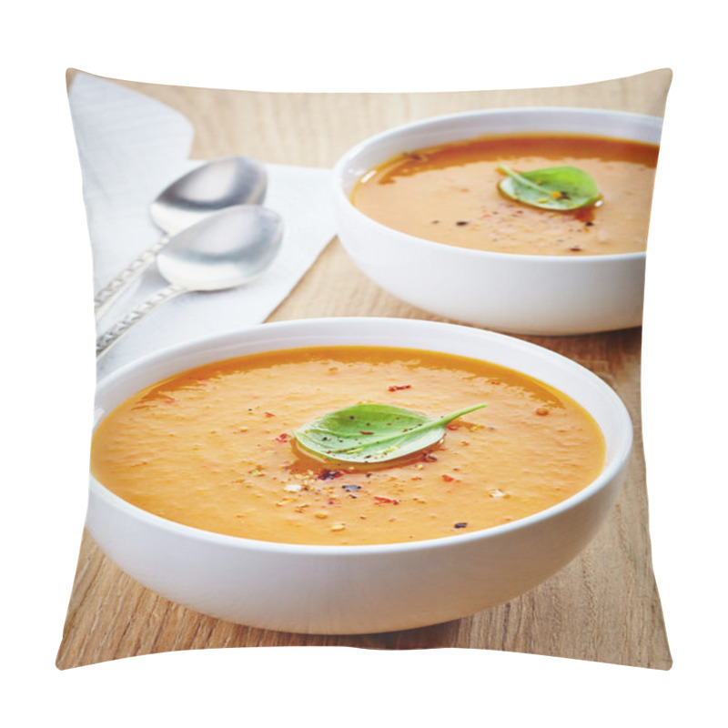 Personality  Two Bowls Of Squash Soup Pillow Covers