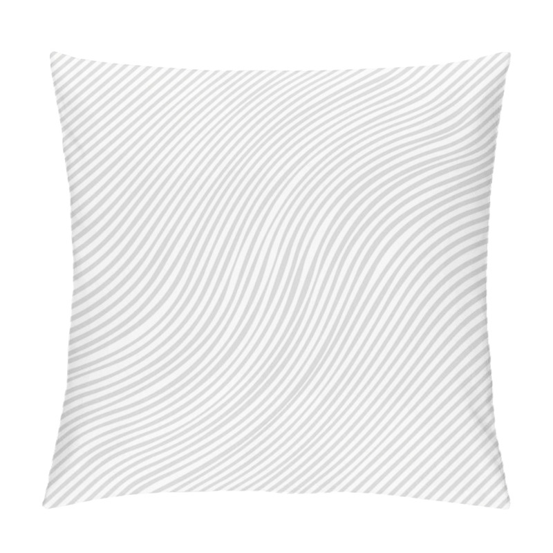 Personality  Striped Wavey Texture. Seamless Vector Background. Pillow Covers