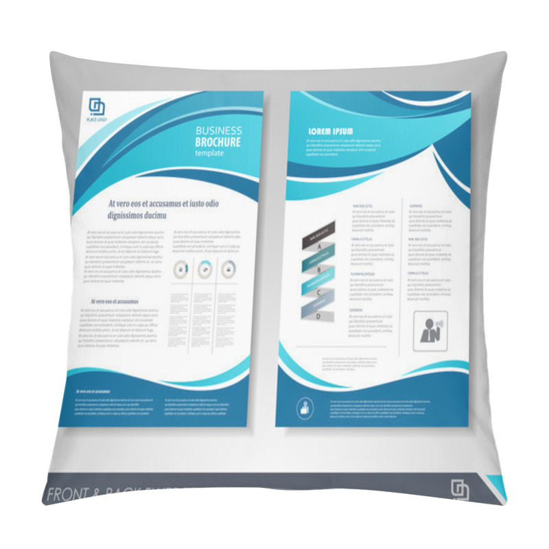 Personality  Brochure Layout Design Pillow Covers