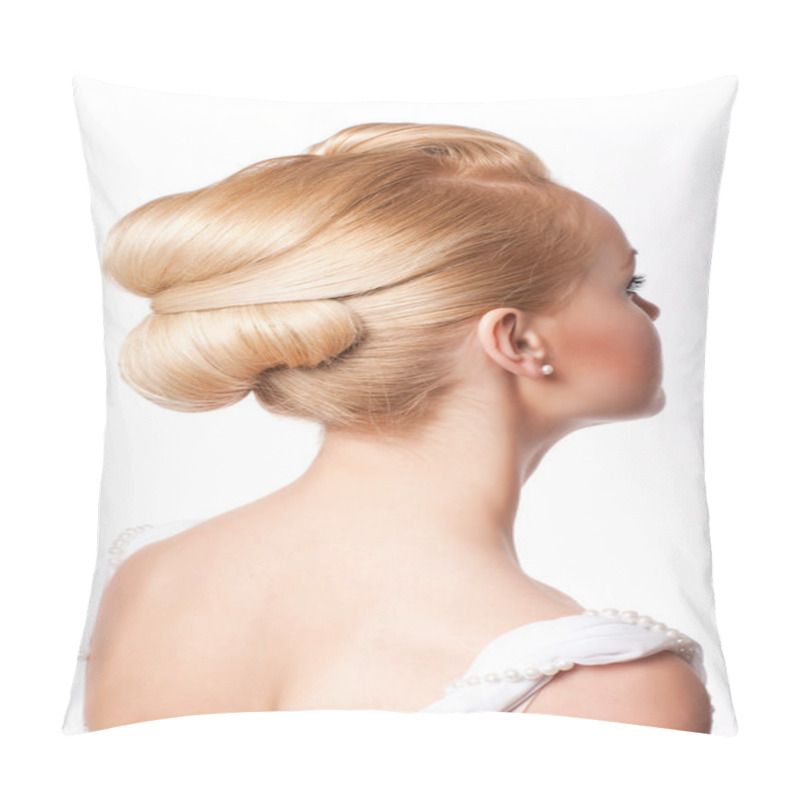 Personality  Beautiful Woman On White Pillow Covers