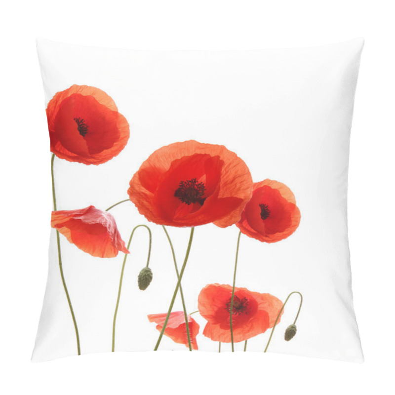 Personality  Poppy Flowers Pillow Covers