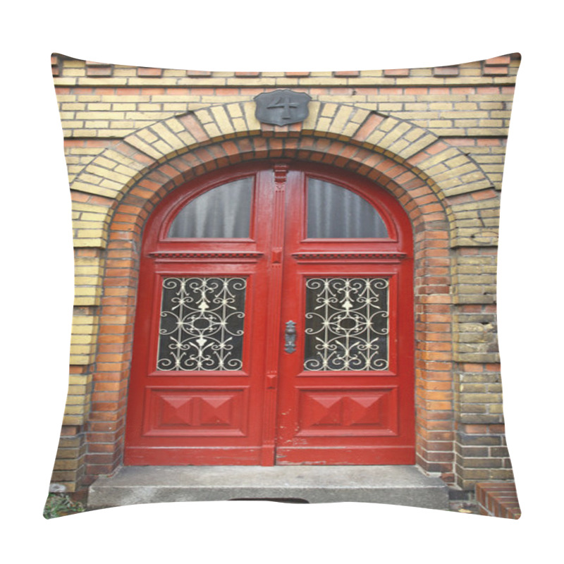 Personality  Facade Of An Old Building In Frankfurt Oder Pillow Covers