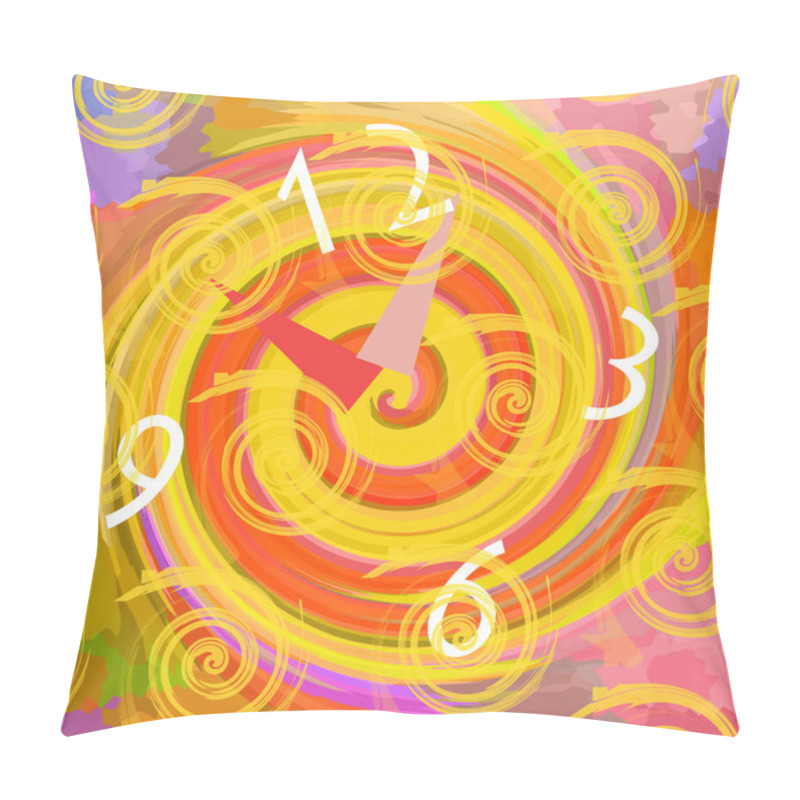 Personality  Clock In The Time Tunnel Pillow Covers