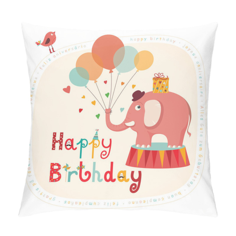 Personality  Happy Birthday Card Pillow Covers