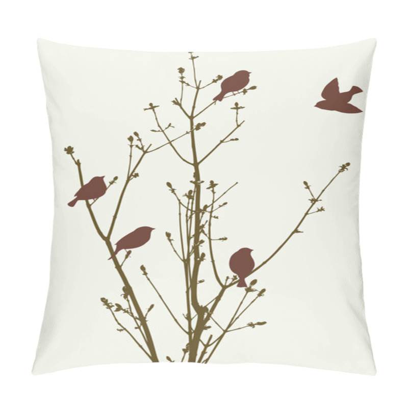 Personality  Birds In The Spring Pillow Covers