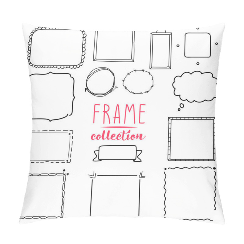 Personality  Vector Frame Set. Wreath Collection. Pillow Covers