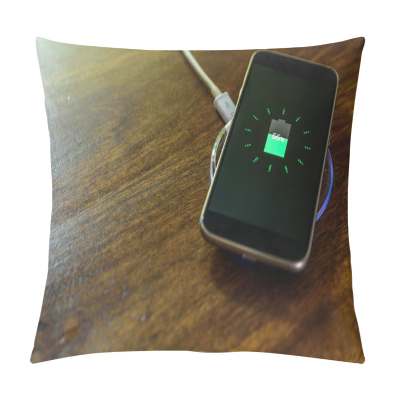 Personality  Smartphone Charging On A Charging Pad. Wireless Charging Pillow Covers