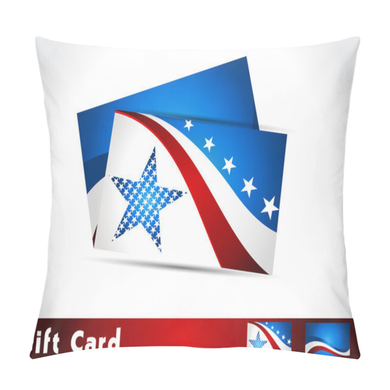 Personality  American Flag, Vector Background For Independence Day. Illustrat Pillow Covers