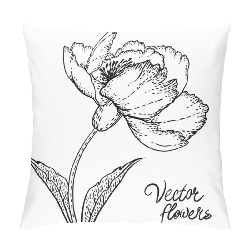 Personality  Background With Flowers Pillow Covers