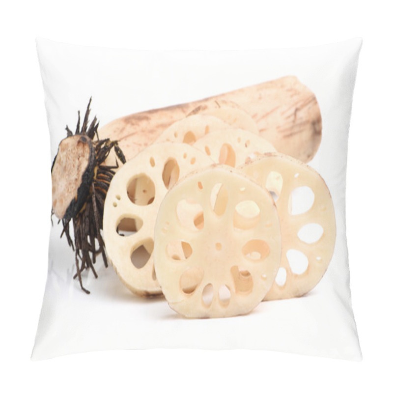 Personality  Lotus Root On White Pillow Covers