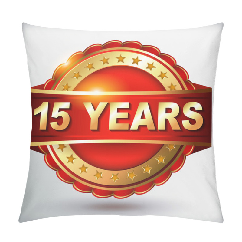 Personality  15 Years Anniversary Golden Label Pillow Covers