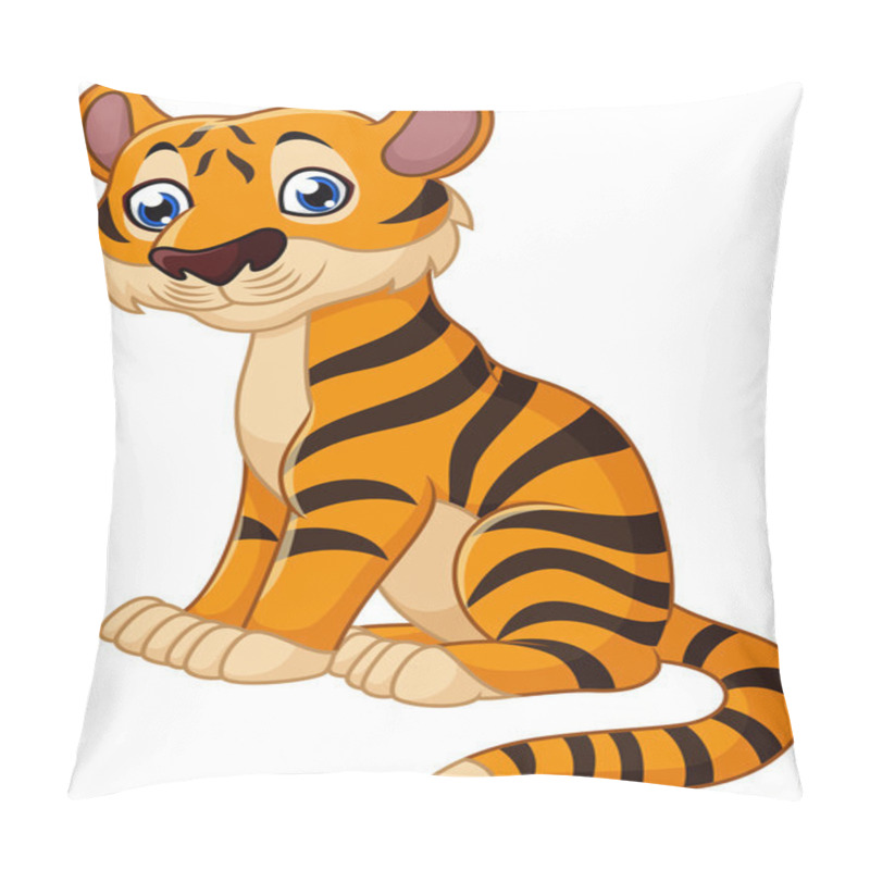 Personality  Cute Tiger Cartoon Pillow Covers