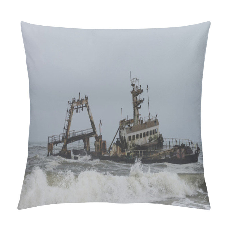 Personality  Shipwreck At The Skeleton Coast Pillow Covers