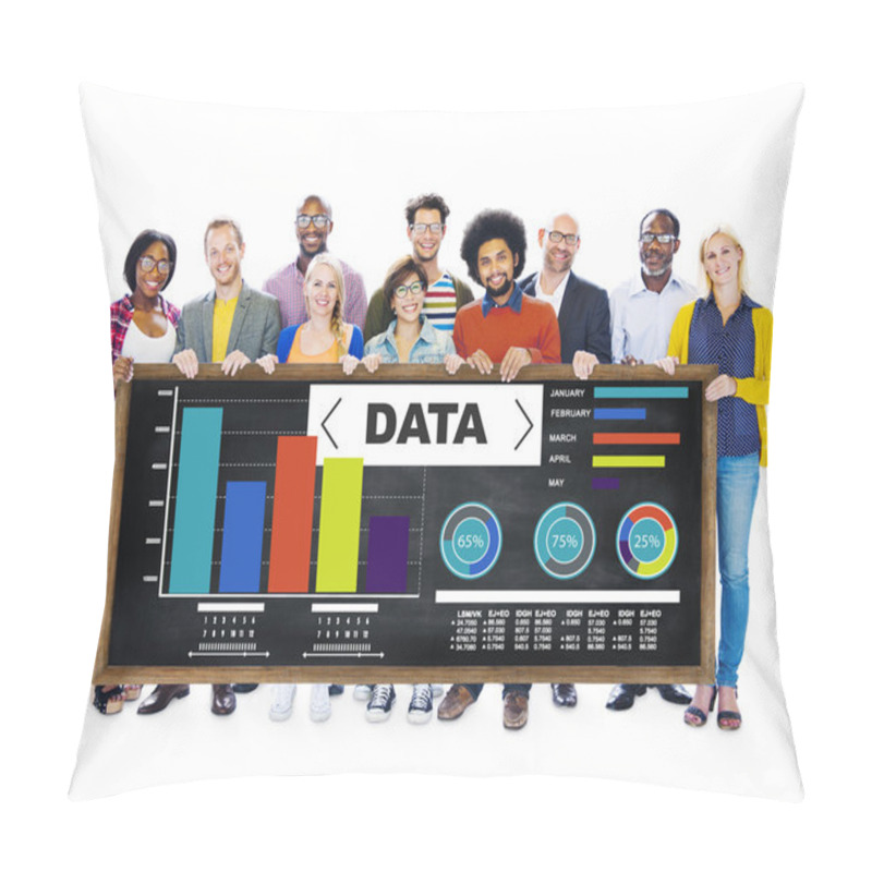 Personality  People And Data Analytics Concept Pillow Covers