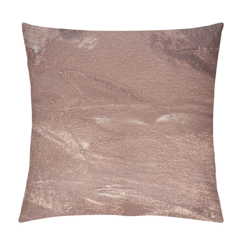 Personality  Close Up Of Brown Brush Strokes On Abstract Texture   Pillow Covers