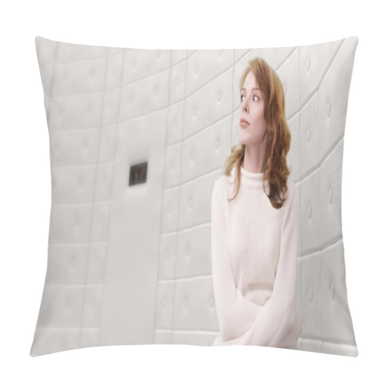 Personality  Woman Wearing Straight-jacket Pillow Covers