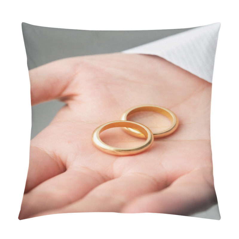 Personality  Wedding Rings Pillow Covers