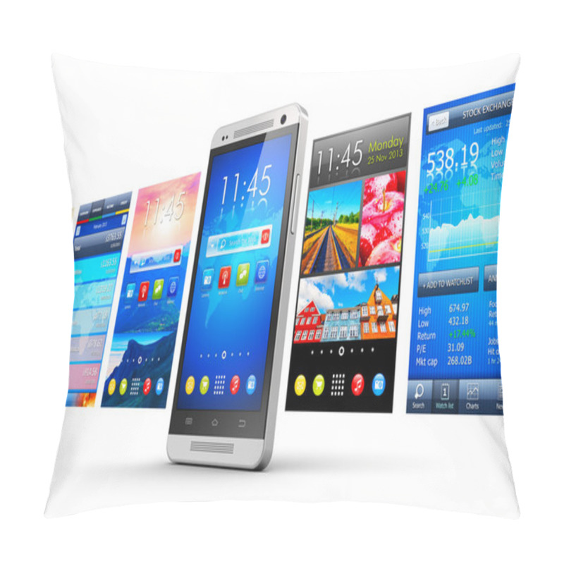 Personality  Mobile Applications Concept Pillow Covers