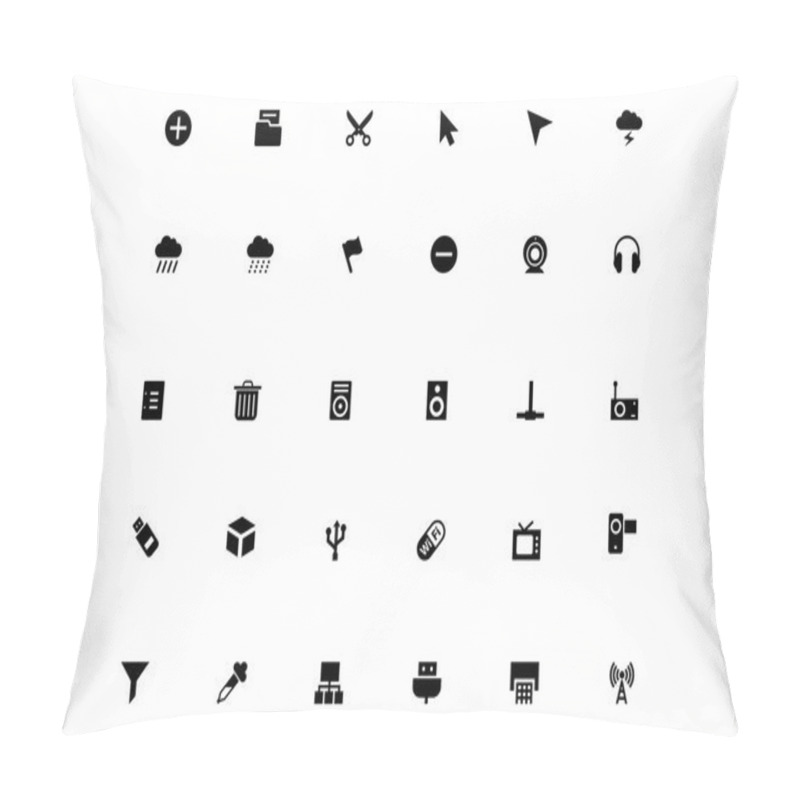 Personality  Mini Vector Icons 4 Pillow Covers