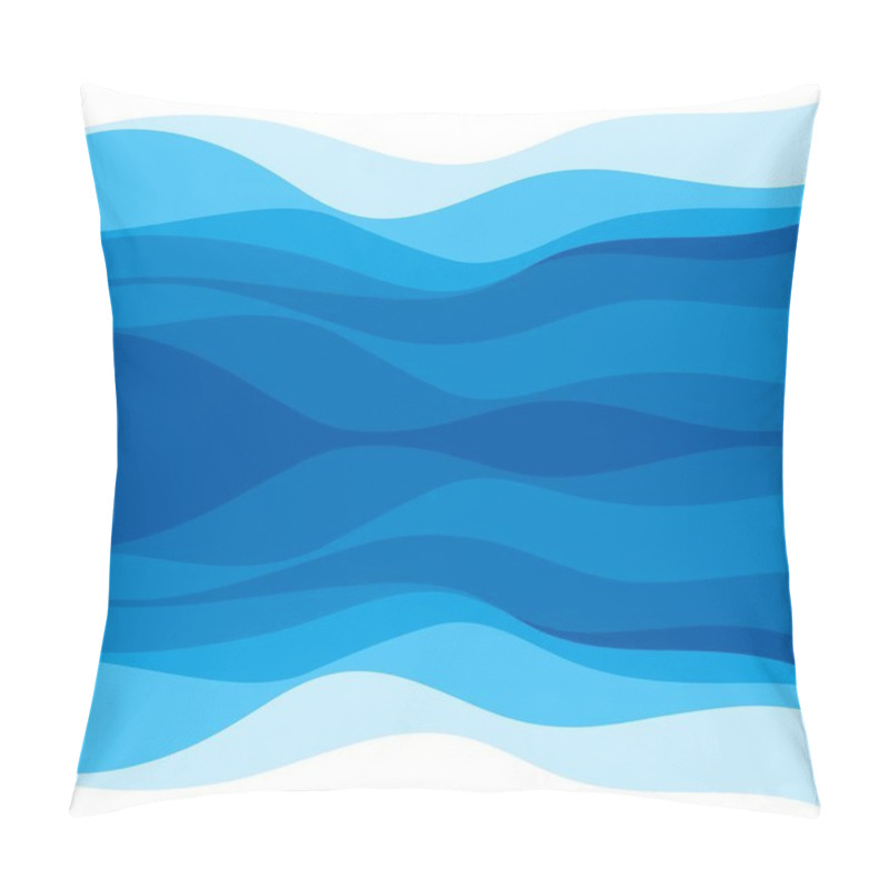 Personality  Abstract Water Wave Design Background Pillow Covers