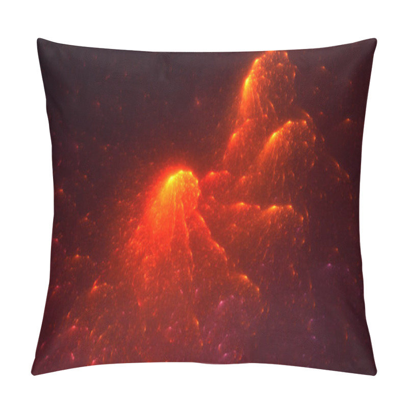 Personality  3D Rendering Abstract Fractal Light Background Pillow Covers