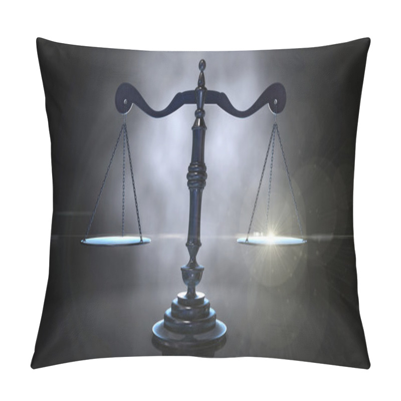 Personality  Scales Of Justice Pillow Covers