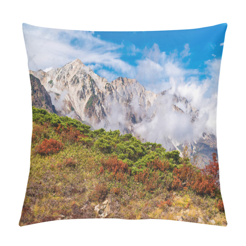 Personality  Landscape Of Autumn Fall Of Hakuba Valley In Nagano Chubu Japan Pillow Covers