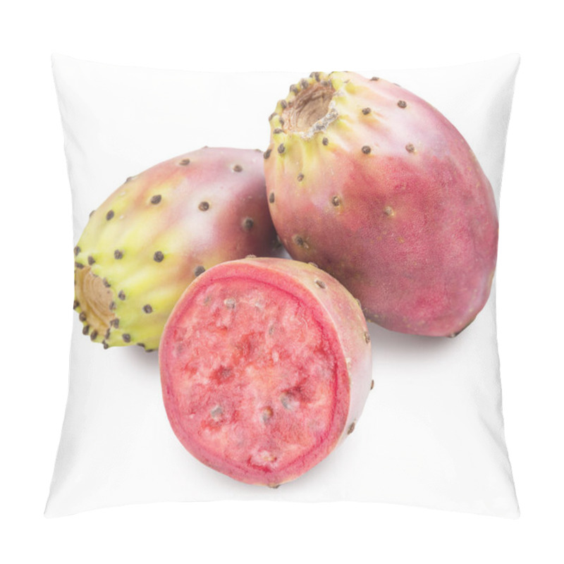 Personality  Prickly Pears Or Opuntia Fruits On White Background. File Contains Clipping Path. Pillow Covers