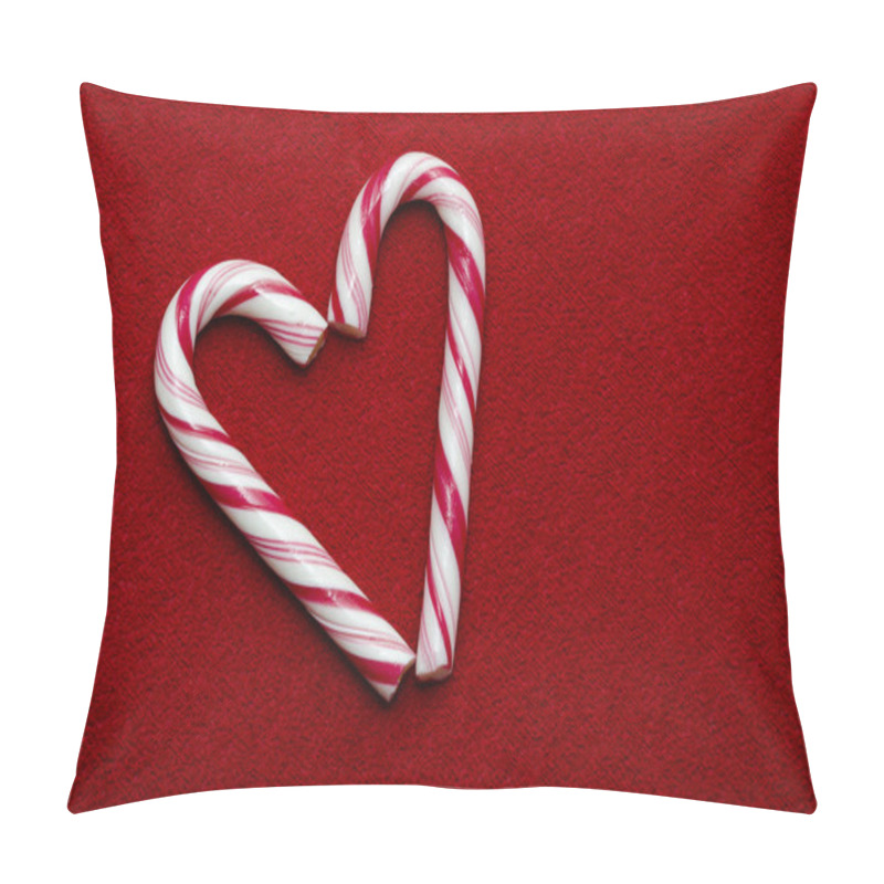 Personality  Candy Cane Heart Pillow Covers