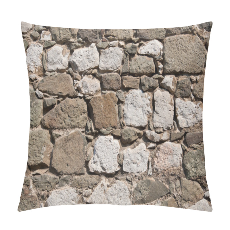 Personality  Wall From Large Stone Blocks Pillow Covers