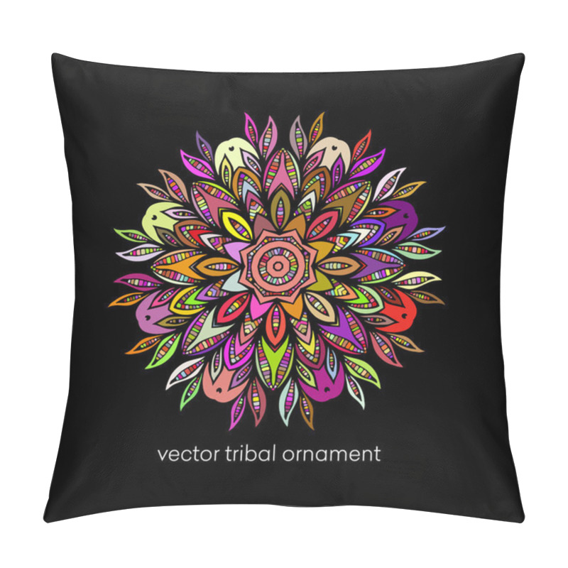 Personality  Mandala. Ethnic Decorative Elements.Vector Illustration Pillow Covers