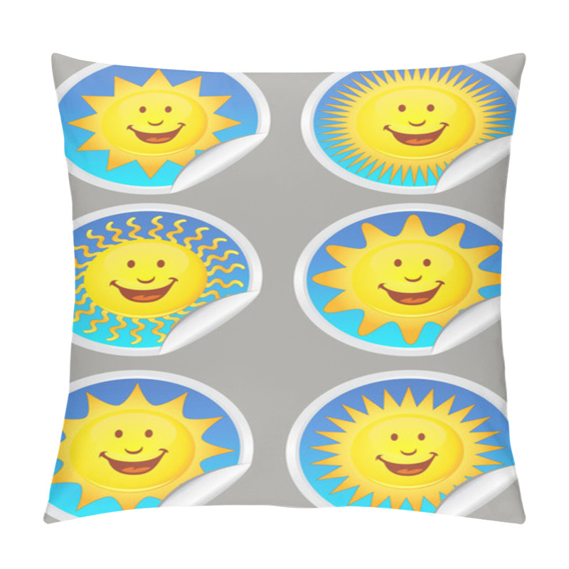 Personality  Sunshine Stickers Pillow Covers