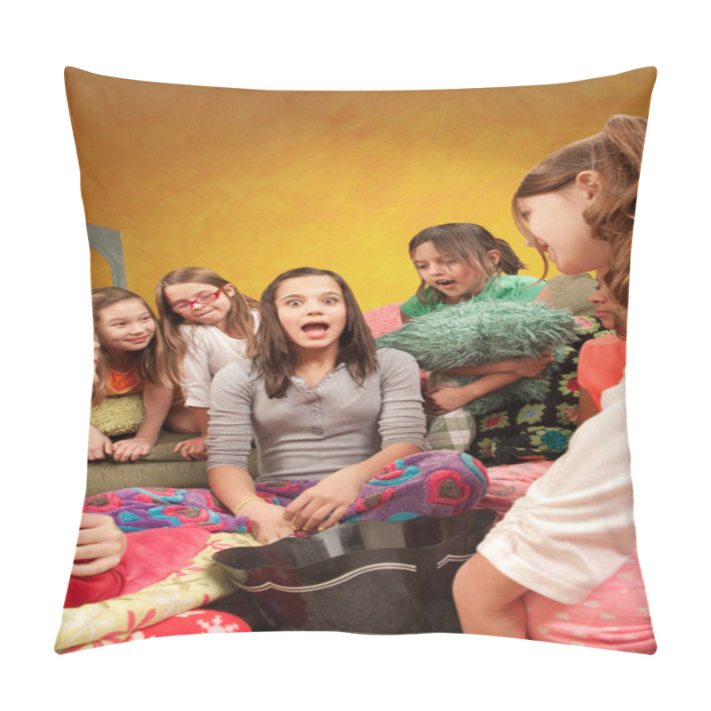 Personality  Little Girl Narrating Story Pillow Covers