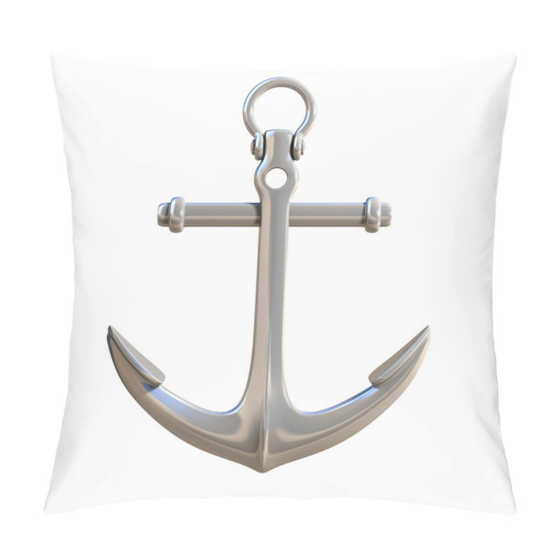 Personality  3d Anchor On White Background Pillow Covers