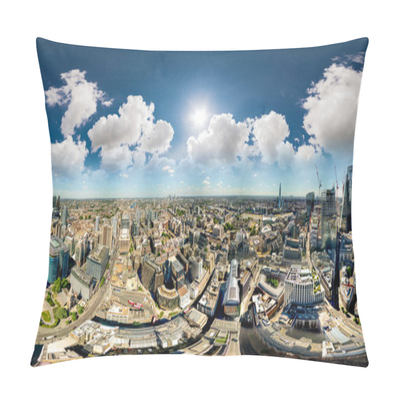 Personality  Aerial 360 Drone Photo City Of London UK Pillow Covers